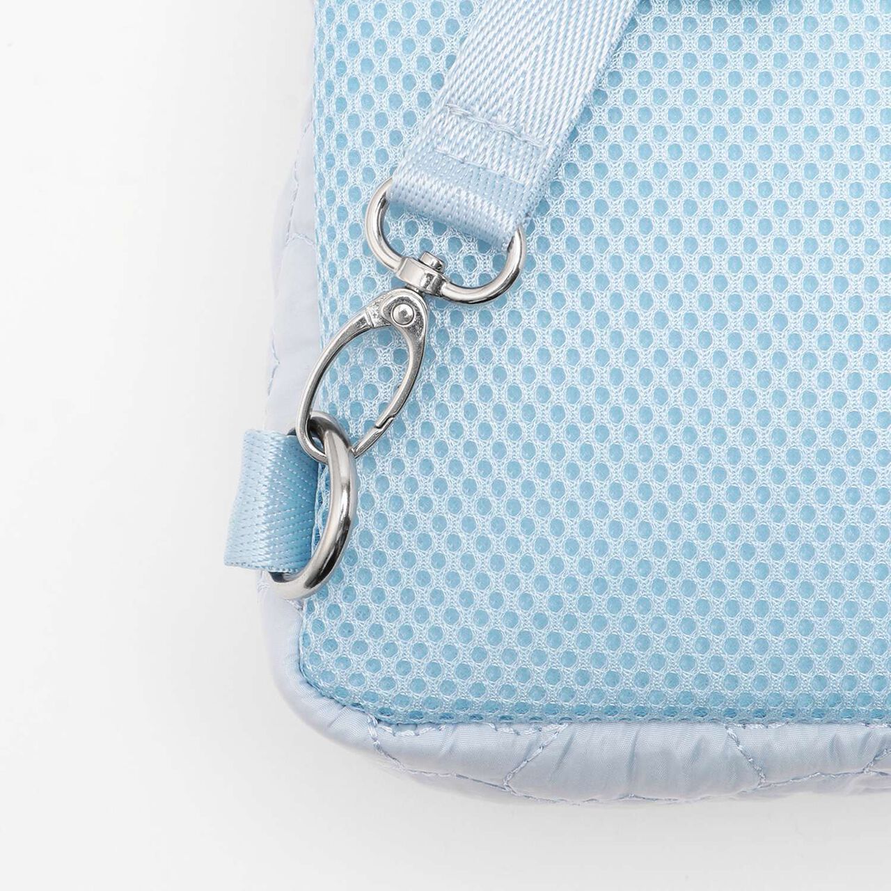 Heart Quilt 2-Way Sling Bag,Sax blue, large image number 5