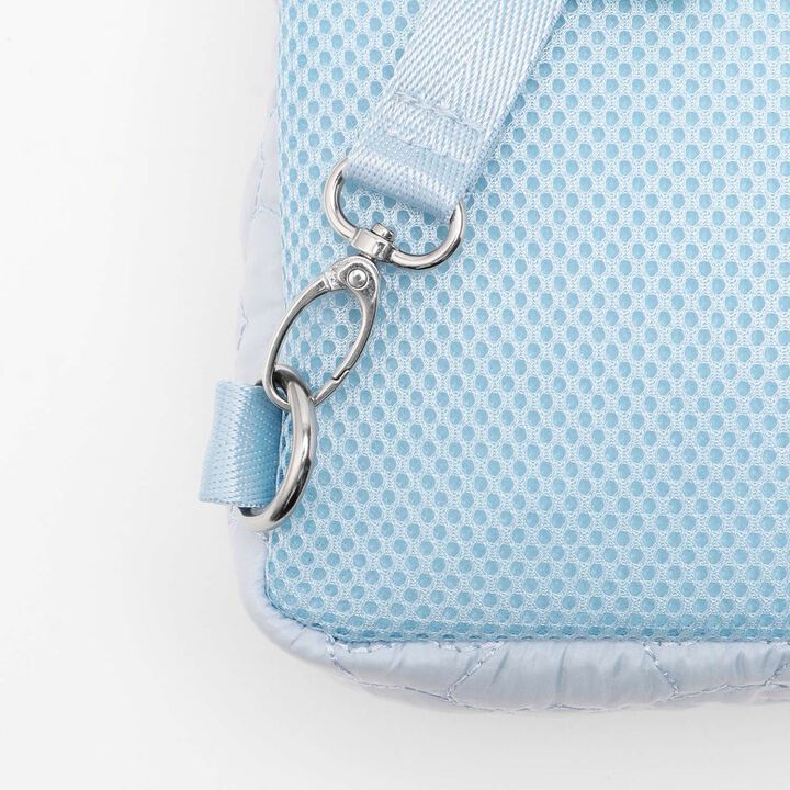 Heart Quilt 2-Way Sling Bag,Sax blue, medium image number 5