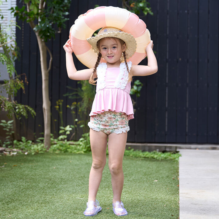 [SWIM] Shoulder Frill Tankini,, medium