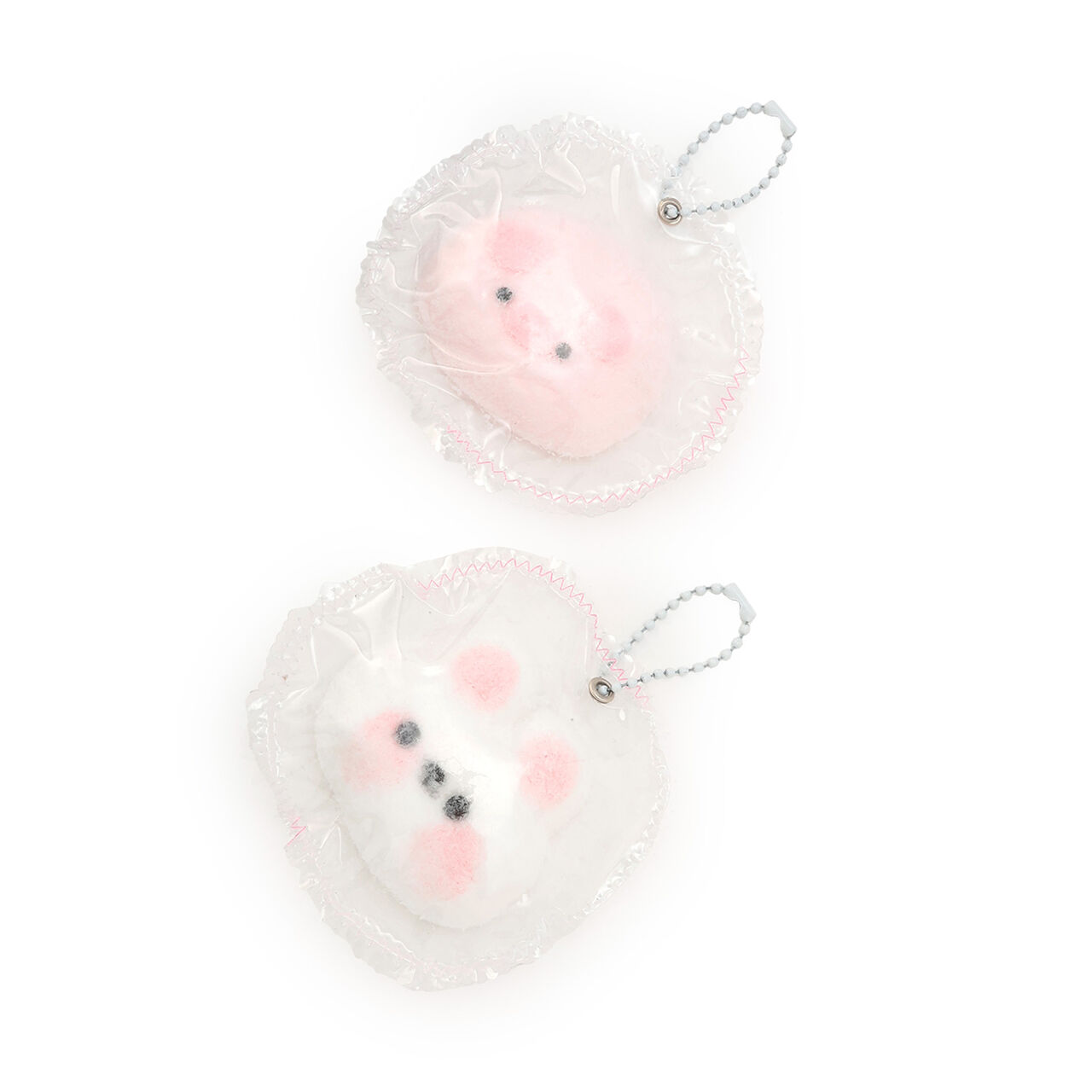 Fluffy Face Squishy Toy,Off white, large image number 4