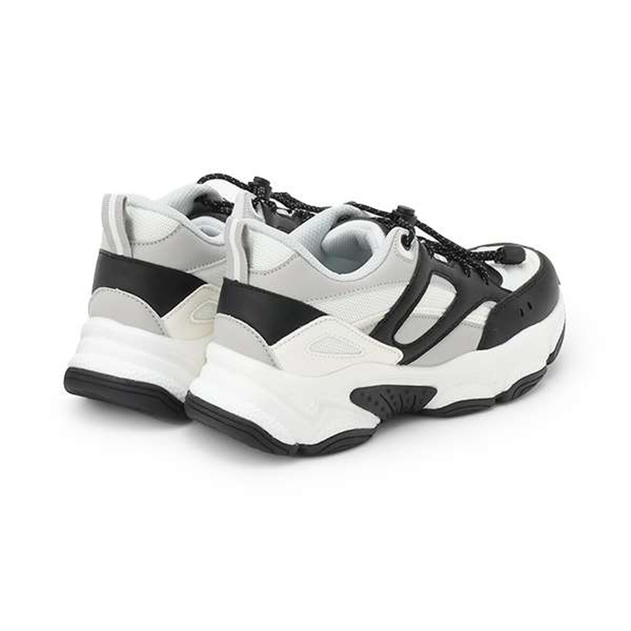 Drawcord Dad Sneakers,White, large image number 1