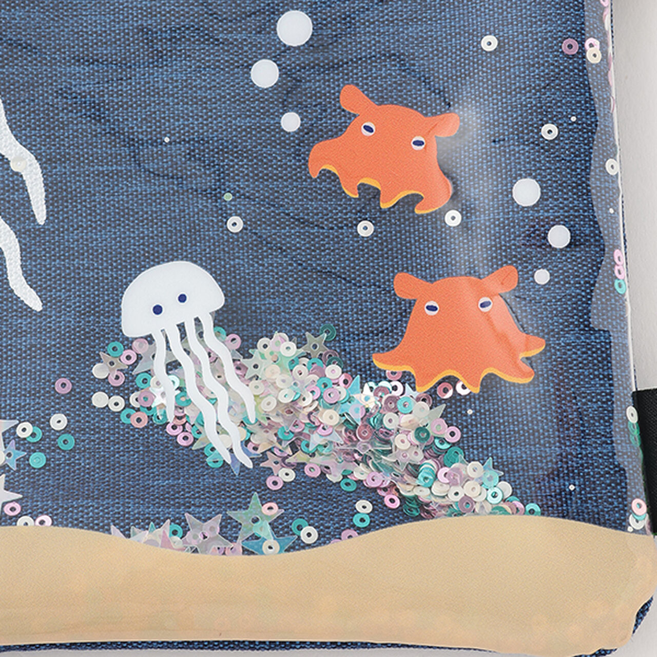 Sea Creature Small Shoulder Bag,Navy, large image number 6