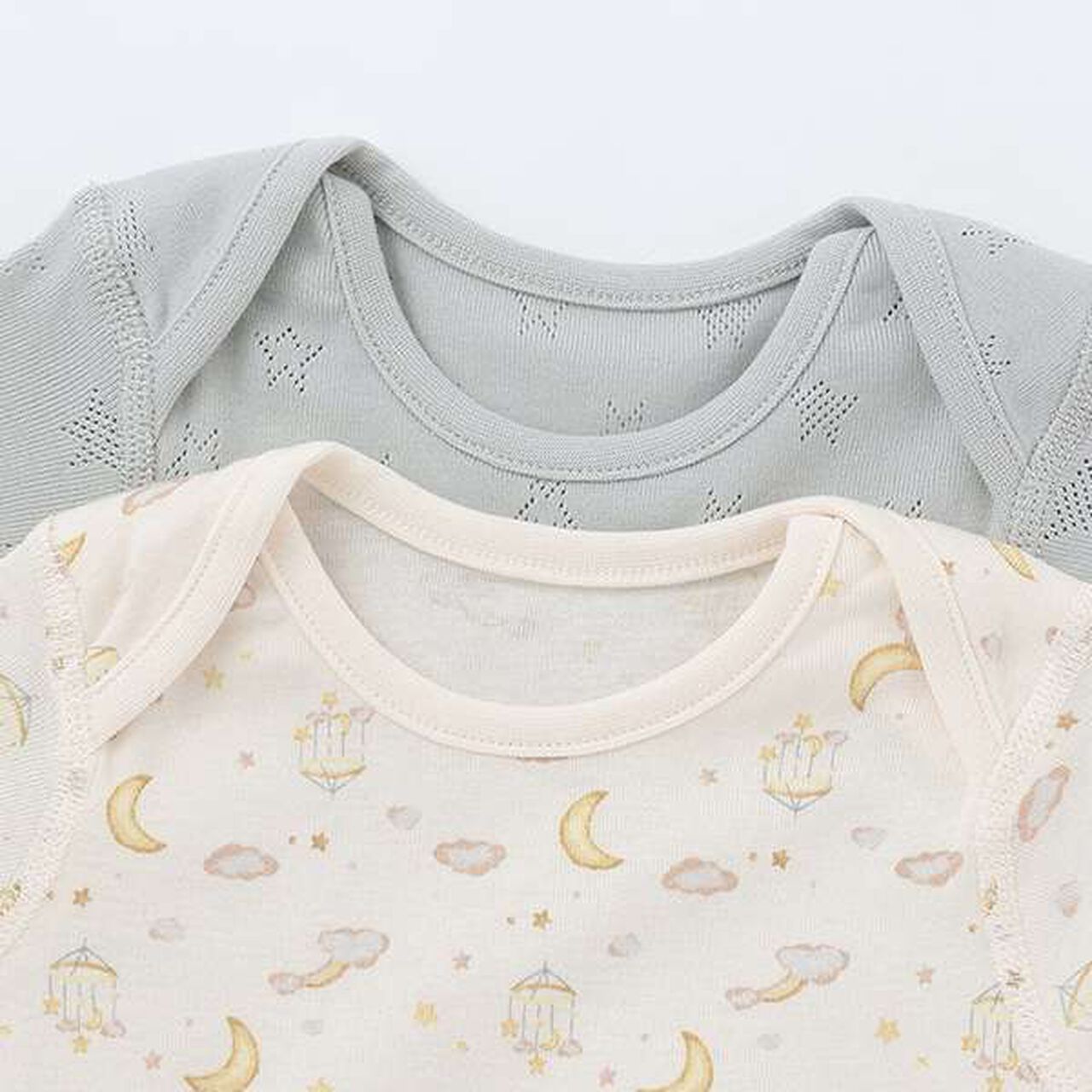 [Weak Acidity] Short-Sleeve Bodysuit,Pink, large image number 5