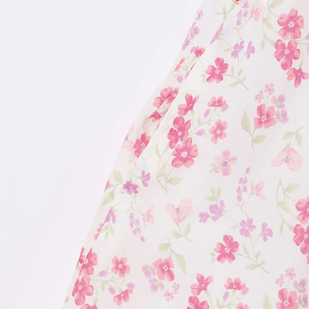 Link Floral Pattern A-Line One-Piece Dress,Blue, large image number 7