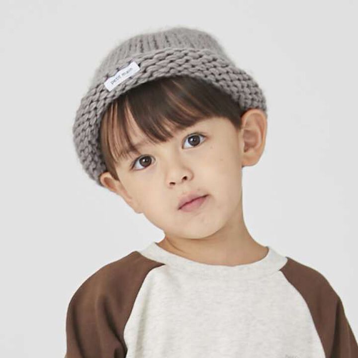 Low Gauge Roll Knit Hat,Lavender, medium image number 14