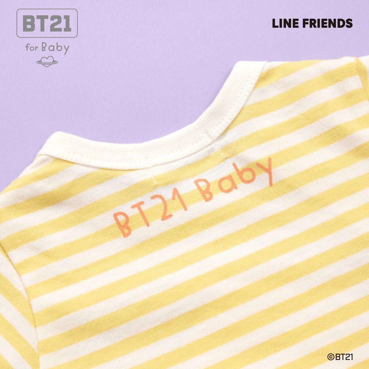 [BT21] Appliqu&eacute; Stripe Pattern Short Overall,Mint, large image number 8