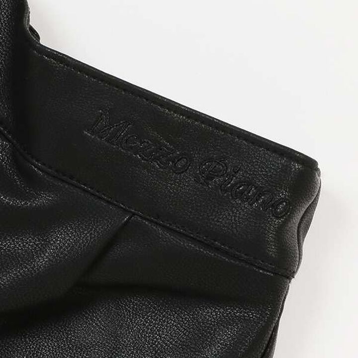 Faux Leather Shorts with Pouch,Black, medium image number 8