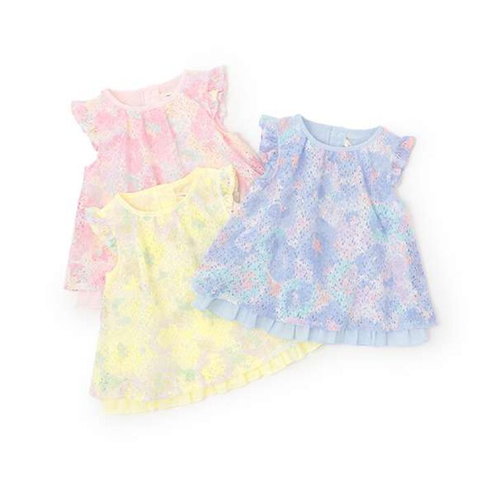 Floral Lace Tunic,Lemon yellow, medium image number 7