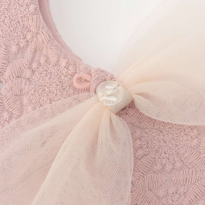 Tulle Ribbon Assortment Bib,Light pink, medium image number 3