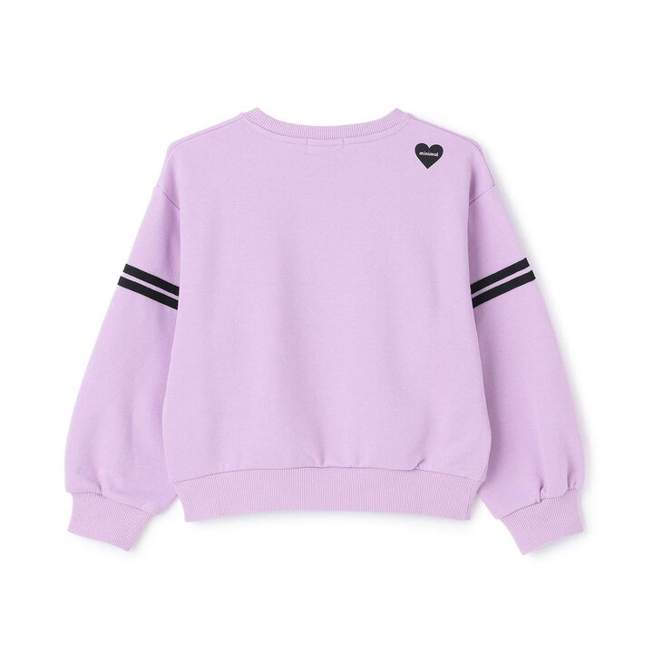 Assorted Flock Print Fleece Pullover,Lavender, medium image number 1