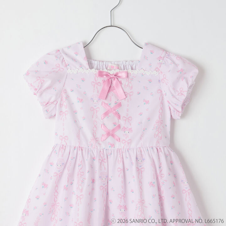 My Melody / My Sweet Piano Ballerina Print One-Piece Dress,Light pink, medium image number 3