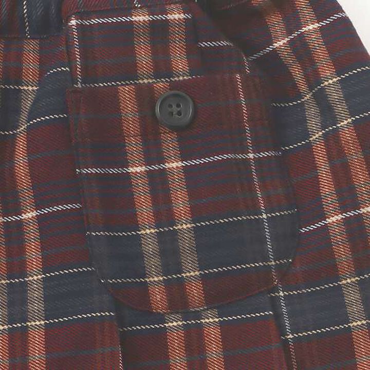 [Link] Check Pleated Skirt-Pants (Kids Size),Brown, medium image number 12