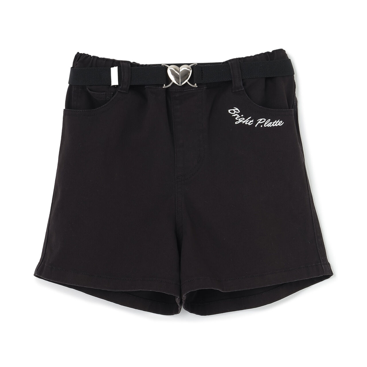 Shorts with Belt,Black, large image number 18