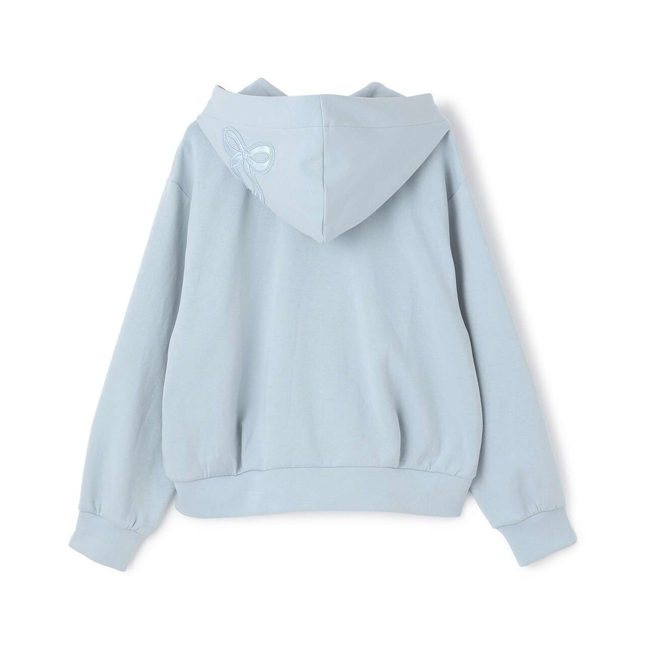 Ribbon Appliqué Double Zip Parka,Ivory, large image number 1