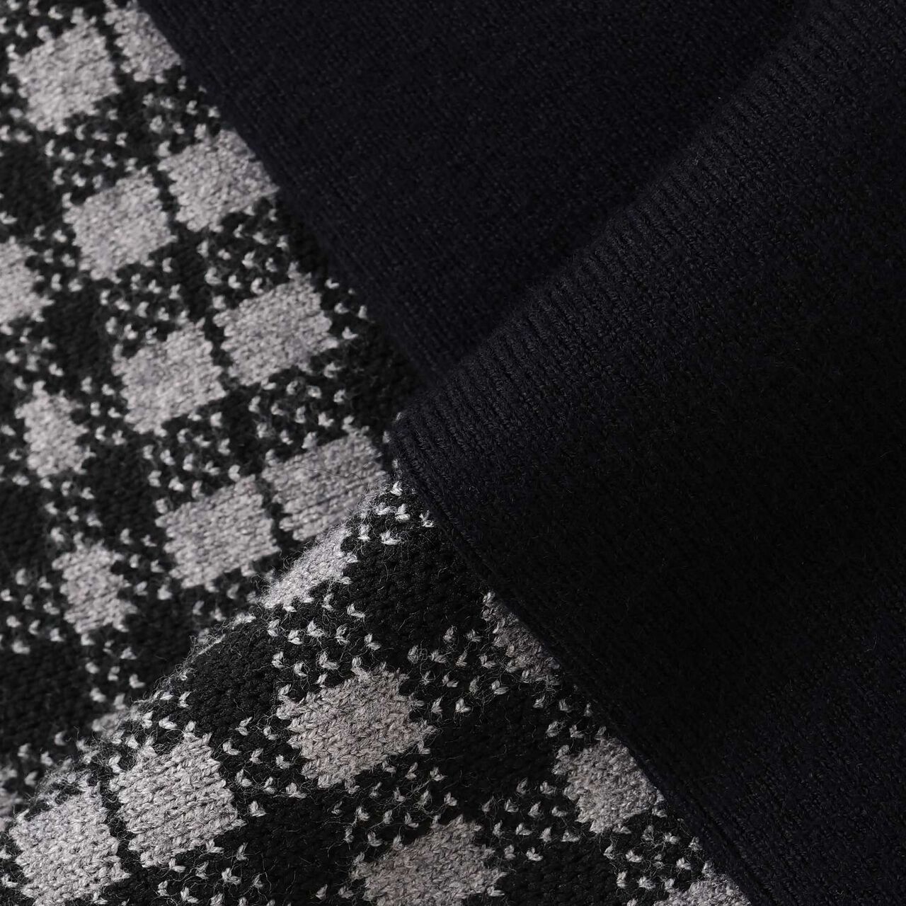 [AMI] Double Zipper Knit Cardigan × Checkered Mermaid Skirt,Off white, large image number 12