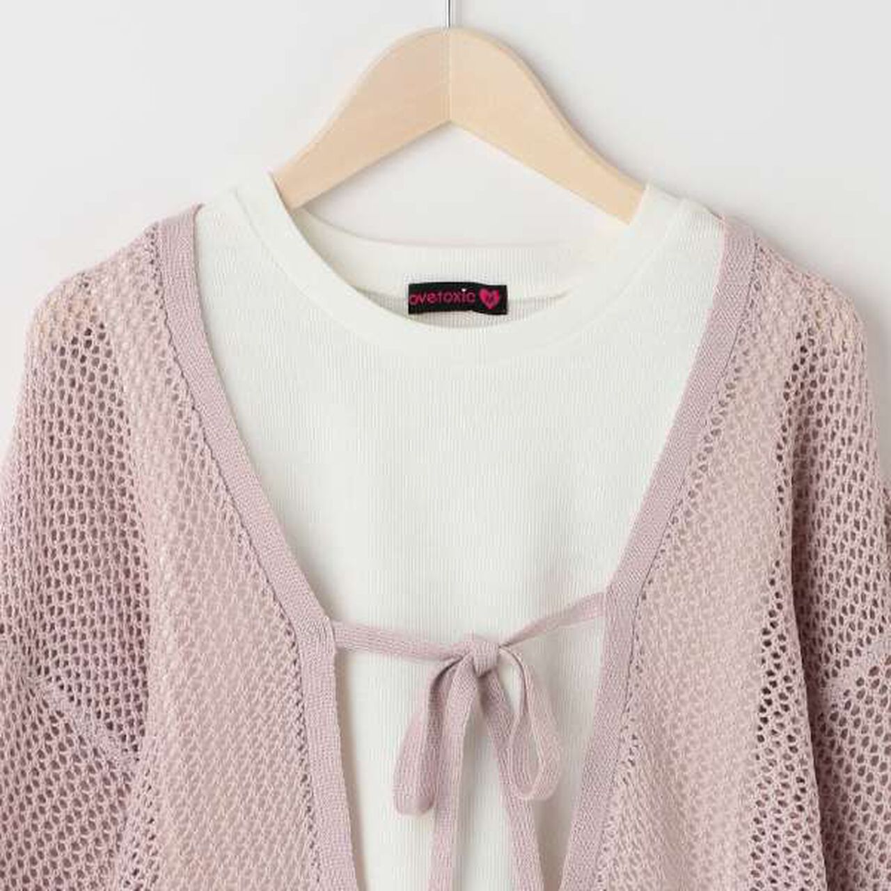 Mesh Bolero Inner Wear Set,Pink, large image number 13