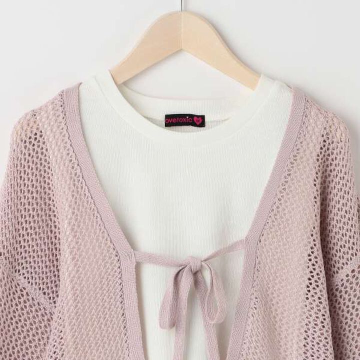 Mesh Bolero Inner Wear Set,Pink, medium image number 13