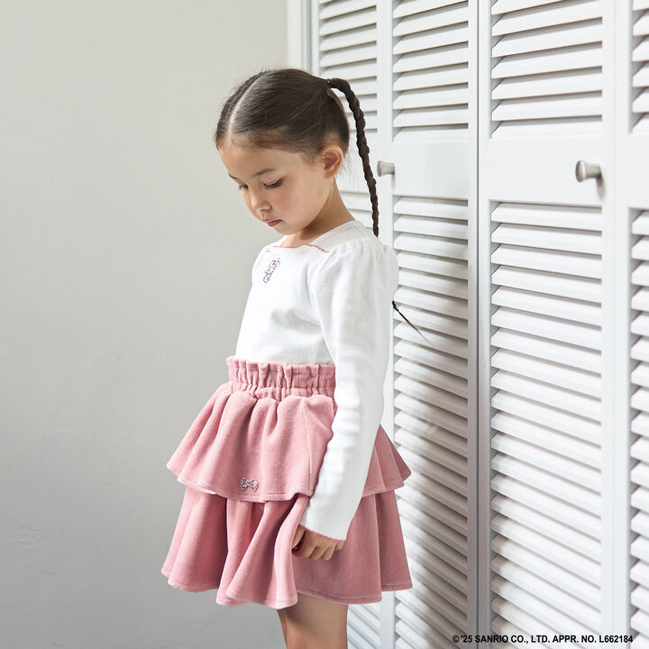 Sanrio Characters One-Point Embroidery Top,Black, medium image number 14