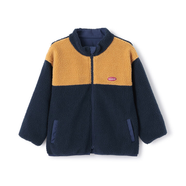 Reversible Color-Blocked Boa Outerwear,Black, medium image number 20