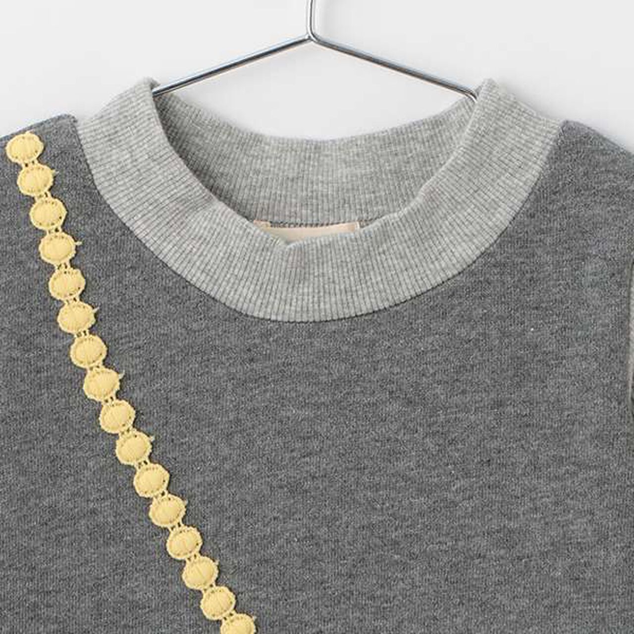 Boa Fabric Pocket Fleece One-Piece Dress,Gray, large image number 2