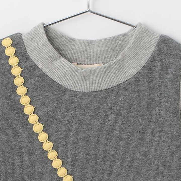 Boa Fabric Pocket Fleece One-Piece Dress,Gray, medium image number 2