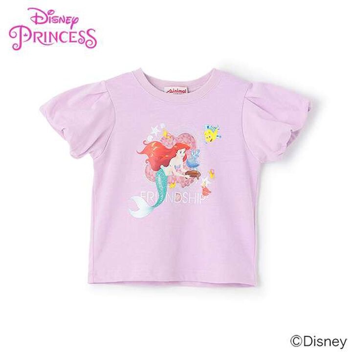 [Stain-resistant and Water-repellent] Disney Princess Puff Sleeve T-Shirt,White, medium image number 12