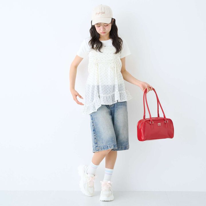 [LTXC] Half-Length Denim Pants,Gray, medium image number 1