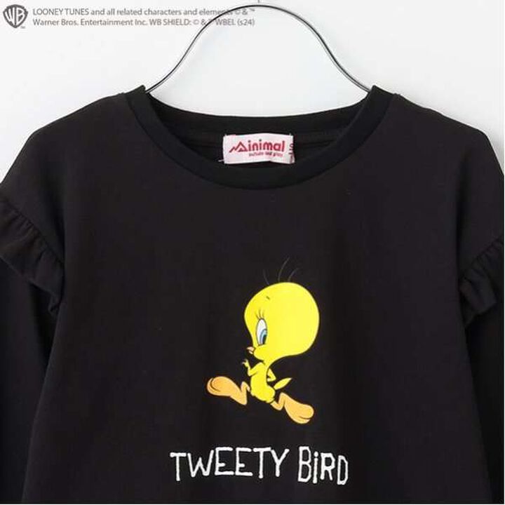 [Tweety] [Anti-Stain Finish] Shoulder Frill Pullover,Yellow, medium image number 11