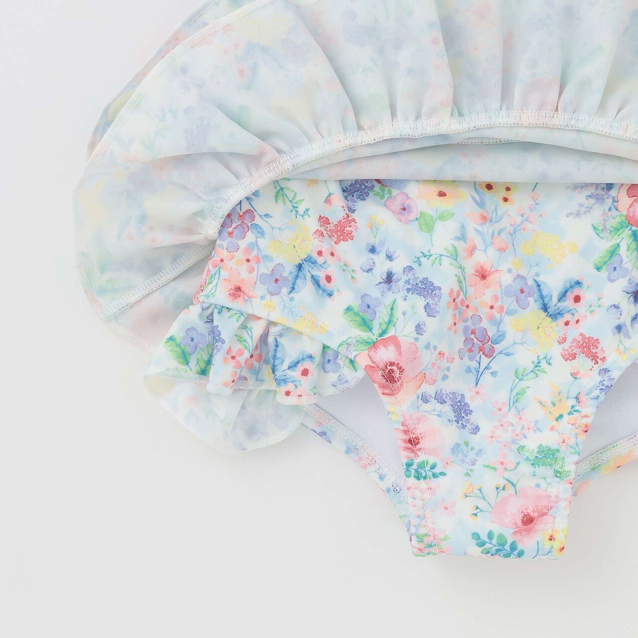 [SWIM] Girls' Floral Pattern One-Piece Swimwear [UV Protection],Pink, large image number 6