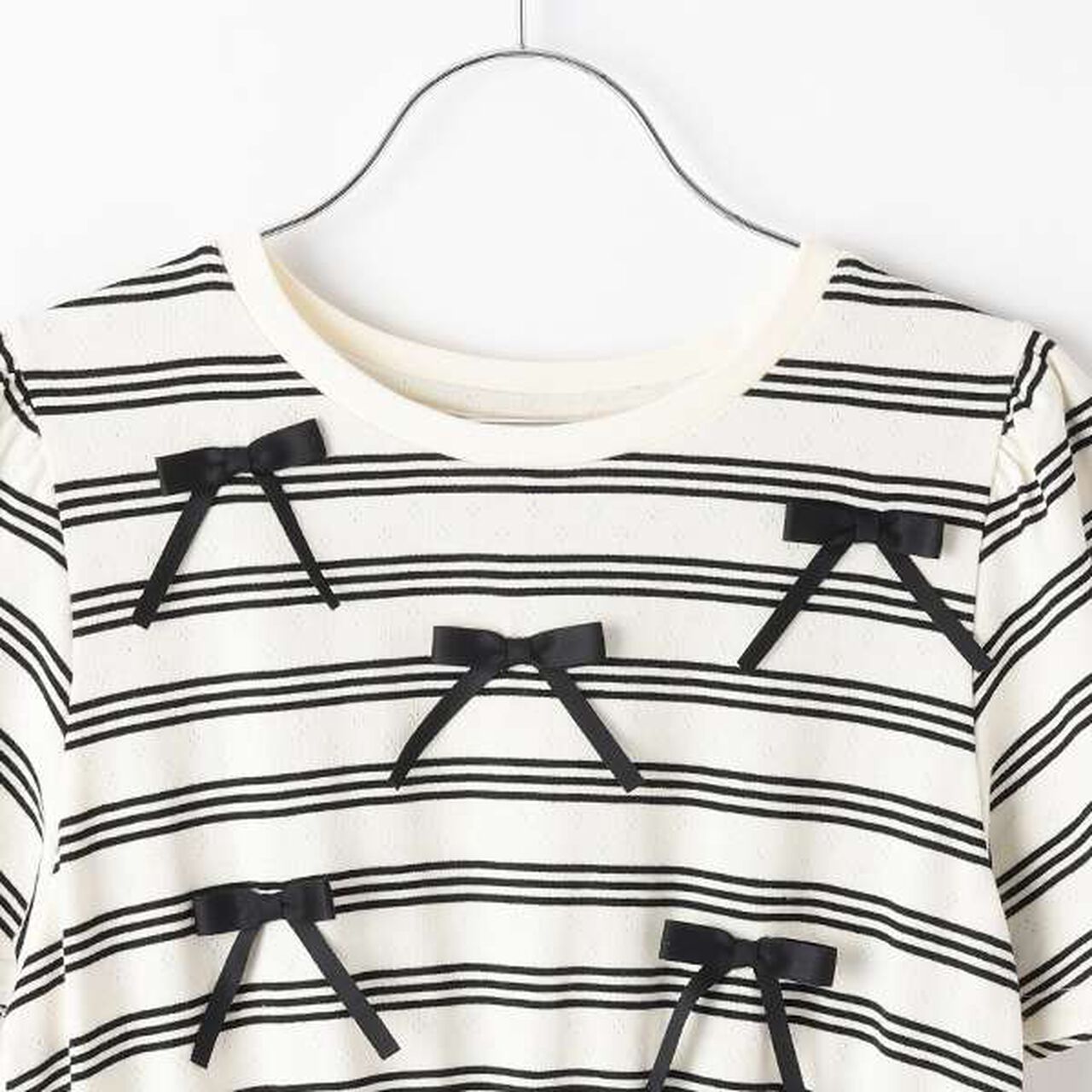 Ribbon & Tiered Docking Dress,Blue, large image number 2