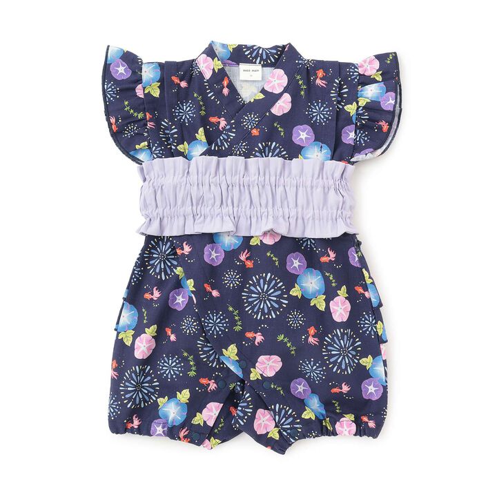 [Web Exclusive] Baby GIRLS Jinbei Set,Navy, medium image number 0