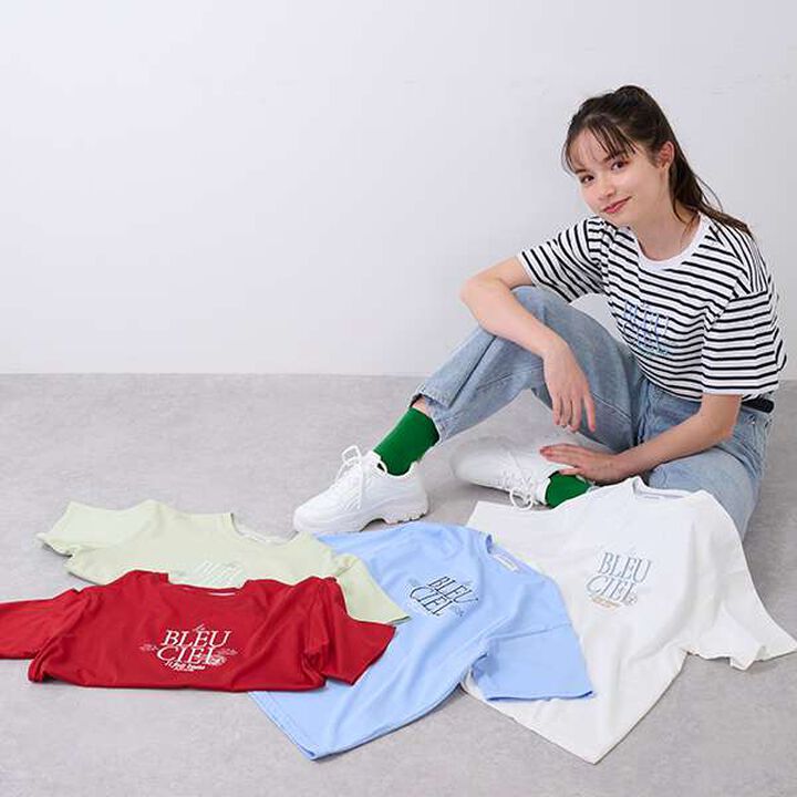 [GOOD PRICE] French Logo T-Shirt,Navy, medium image number 6