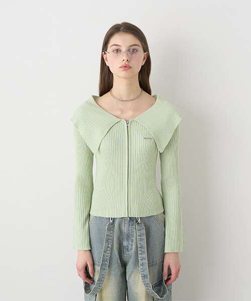 Sailor Collar Zip Knitwear | Narumiya Official Global Online Store