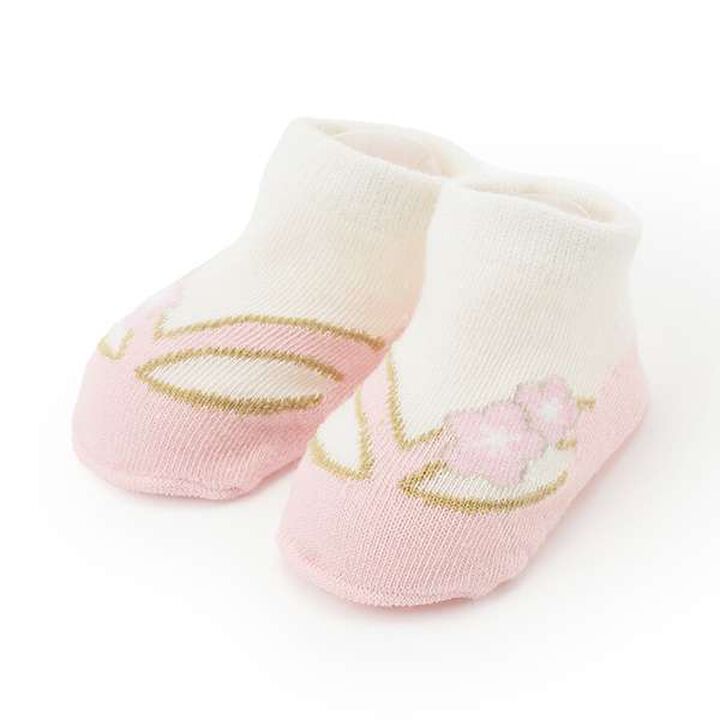 Girls Tabi-Style Cup Socks,Light pink, medium image number 0