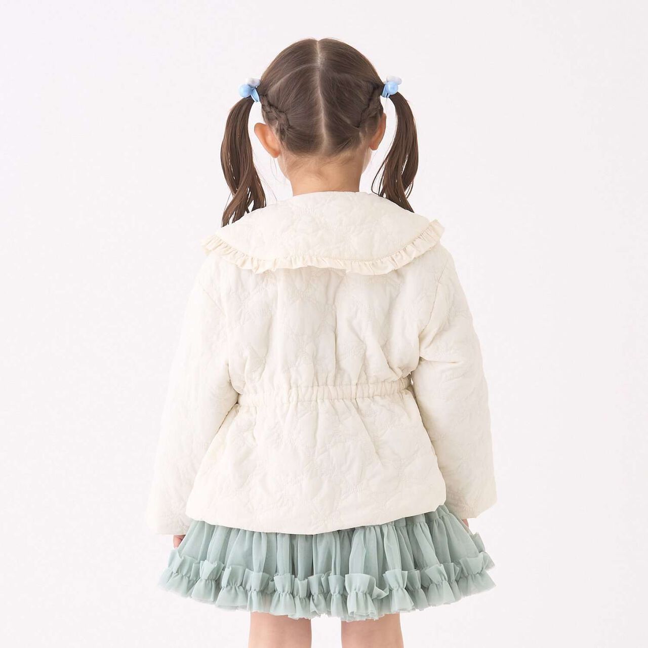 Lycee Mine Ballet Series Mid-Length Ribbon Quilted Jacket,Ivory, large image number 21