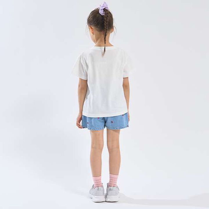 Soft Cotton Assorted Ribbon Motif Printed T-Shirt,Light blue, medium image number 12