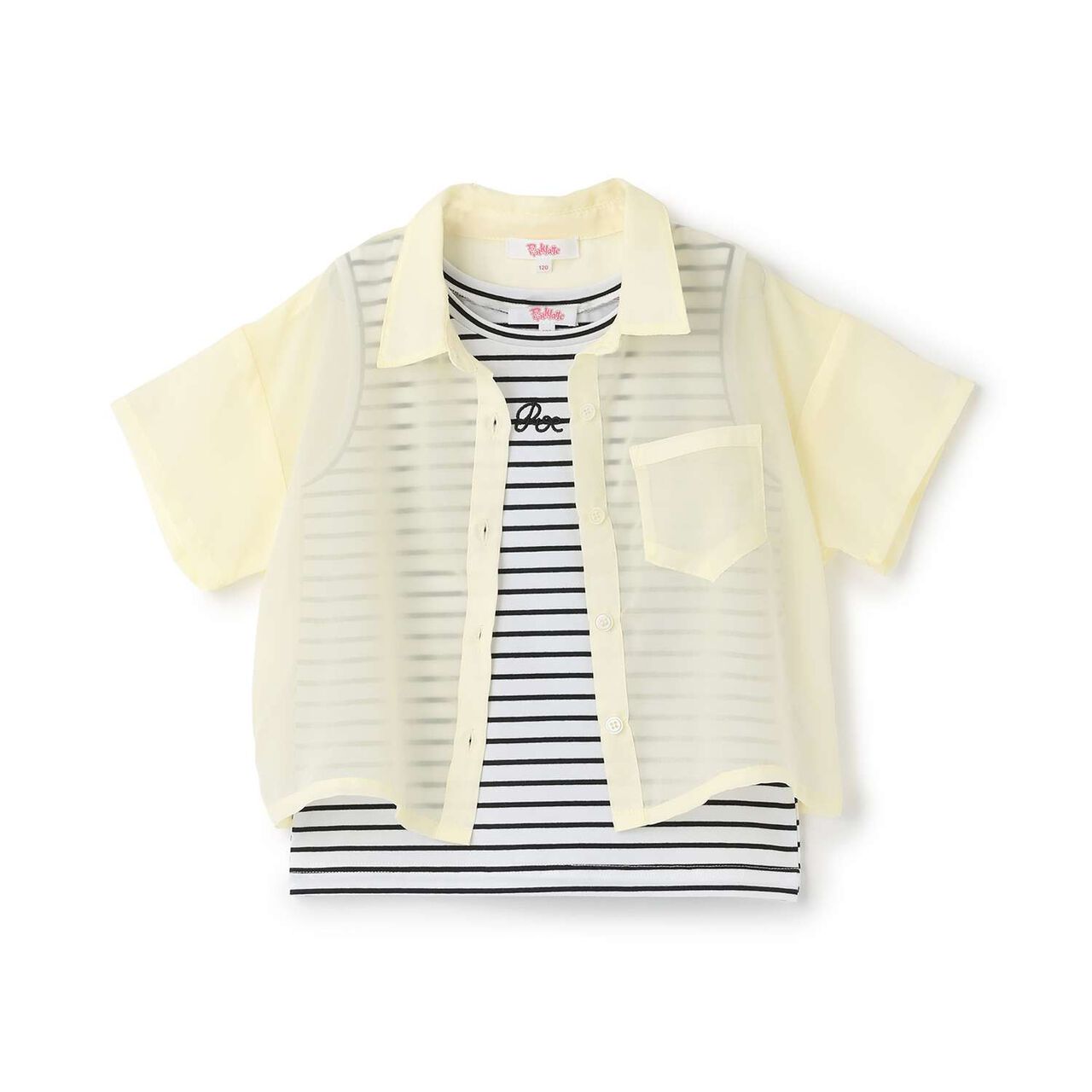 [3WAY] Short-Sleeve Sheer Shirt & Cool Sensation Tank Set,Lavender, large image number 33