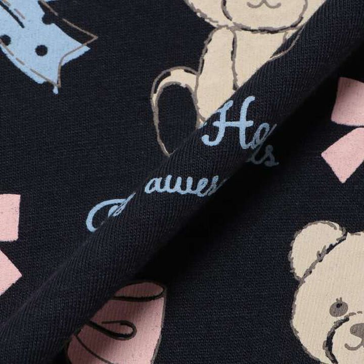 990T Long-Sleeve Bear Ribbon Sweets,Pink, medium image number 5