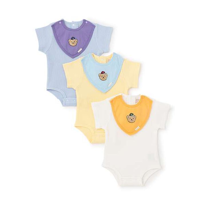 Bib-Attached Romper,Yellow, medium image number 5