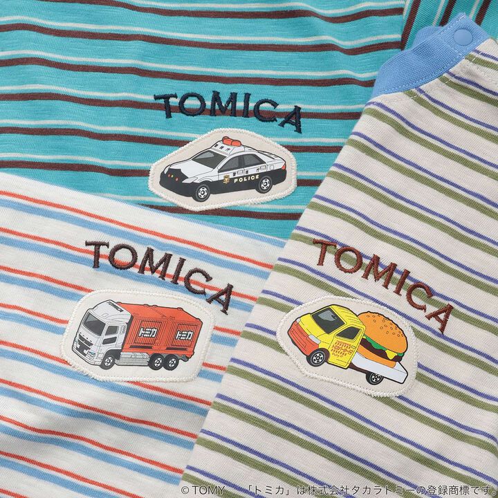 [TOMICA / Cool Touch] Multi-Stripe Short Sleeve T-Shirt,Orange, medium image number 8