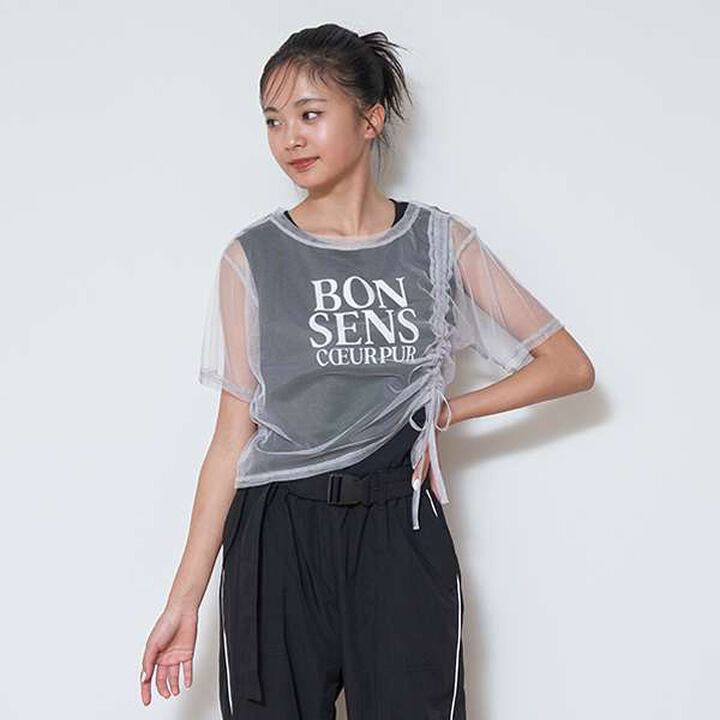 LTXC - Mesh Drawstring Half T Tank Set,Black, medium image number 19