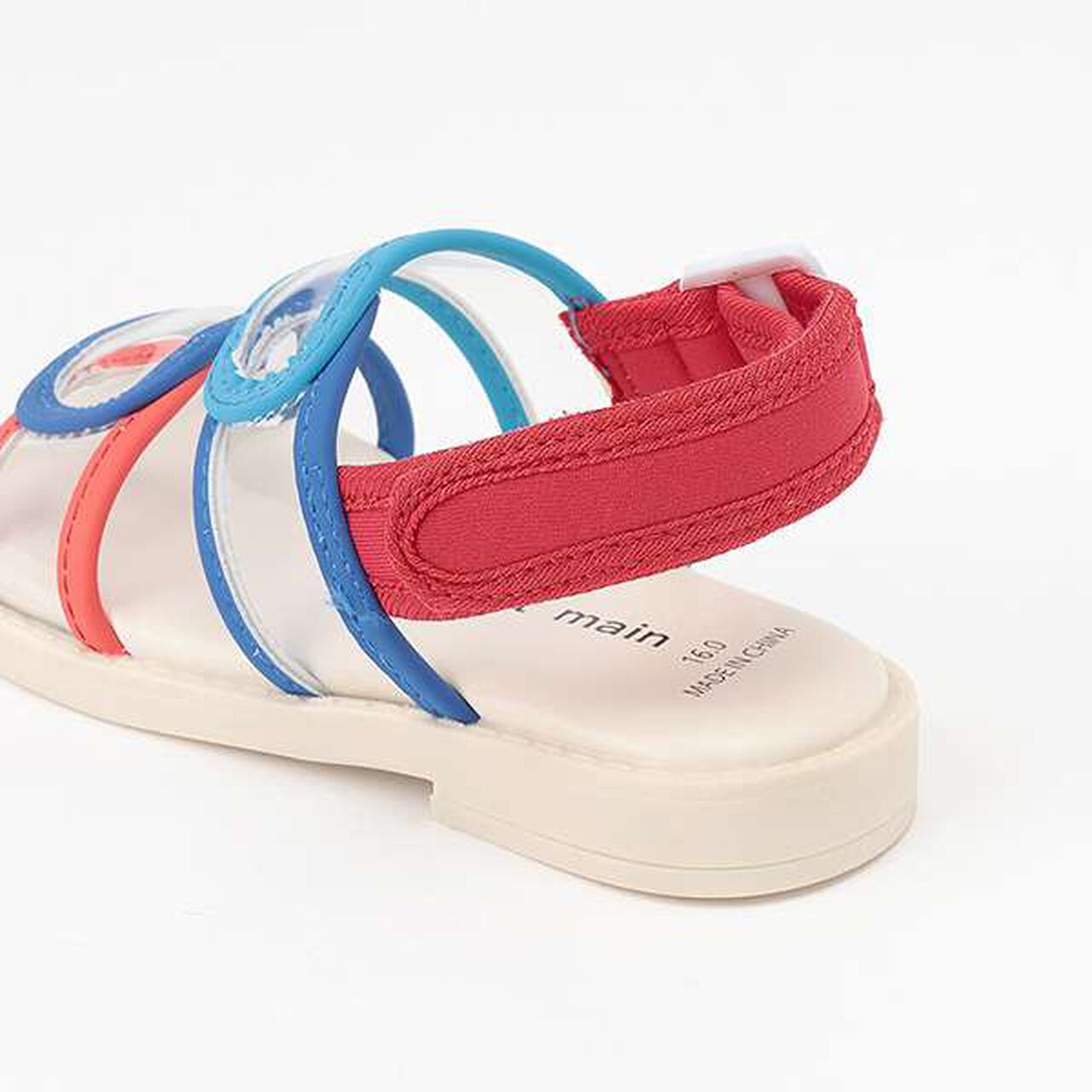 [Web Exclusive] Color-Blocked Clear Sandals,Black, large image number 8