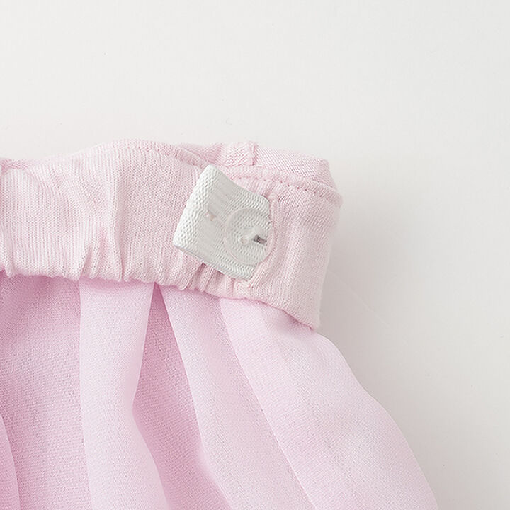 Strawberry Embroidery Frill Skirt with Shorts,Light pink, medium image number 3