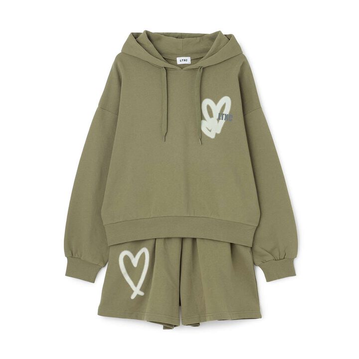 [LTXC] 100% Cotton Wool Lined Back Spray Outfit Set,Khaki, medium image number 13