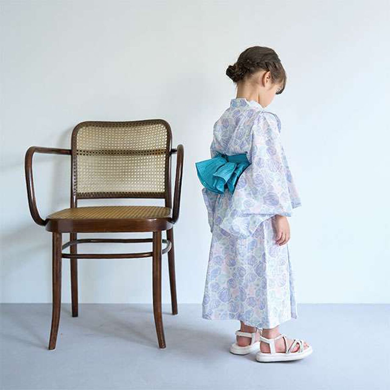 Easy-to-Wear One-Piece Yukata,Cream, large image number 7