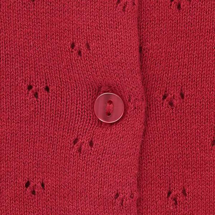 [Link] Needle-Free Cardigan,Red, medium image number 3
