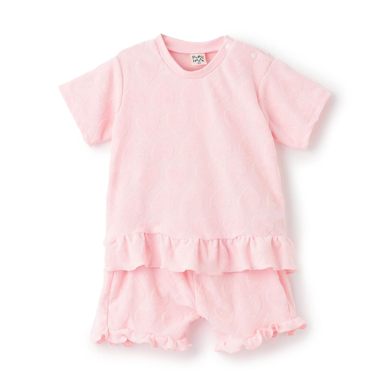 Jacquard Pile Loungewear Set,Pink, large image number 11