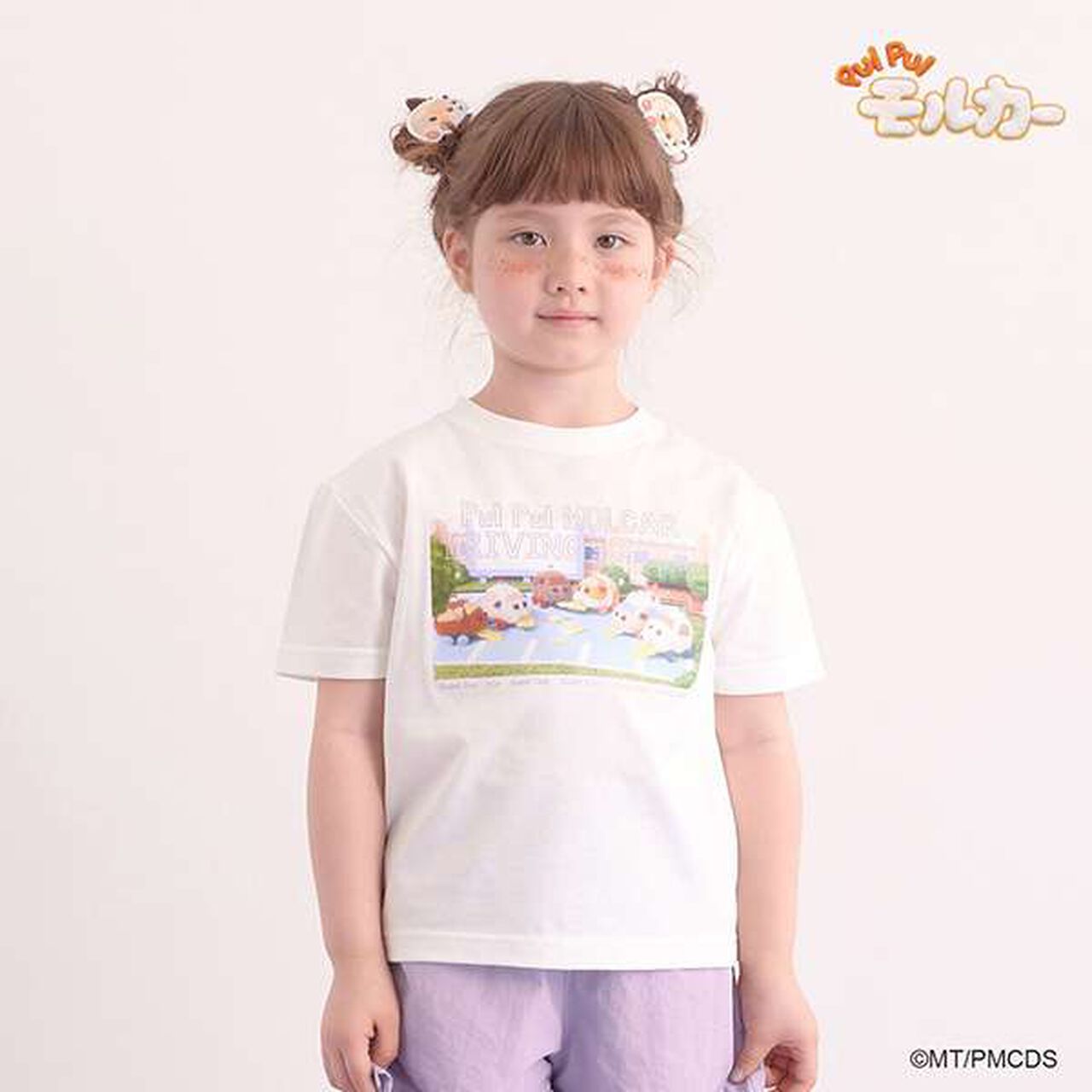 [PUI PUI Molkky] Non-Deforming Soft Cotton Munch Munch Molkky T-Shirt,Moderate pink, large image number 12
