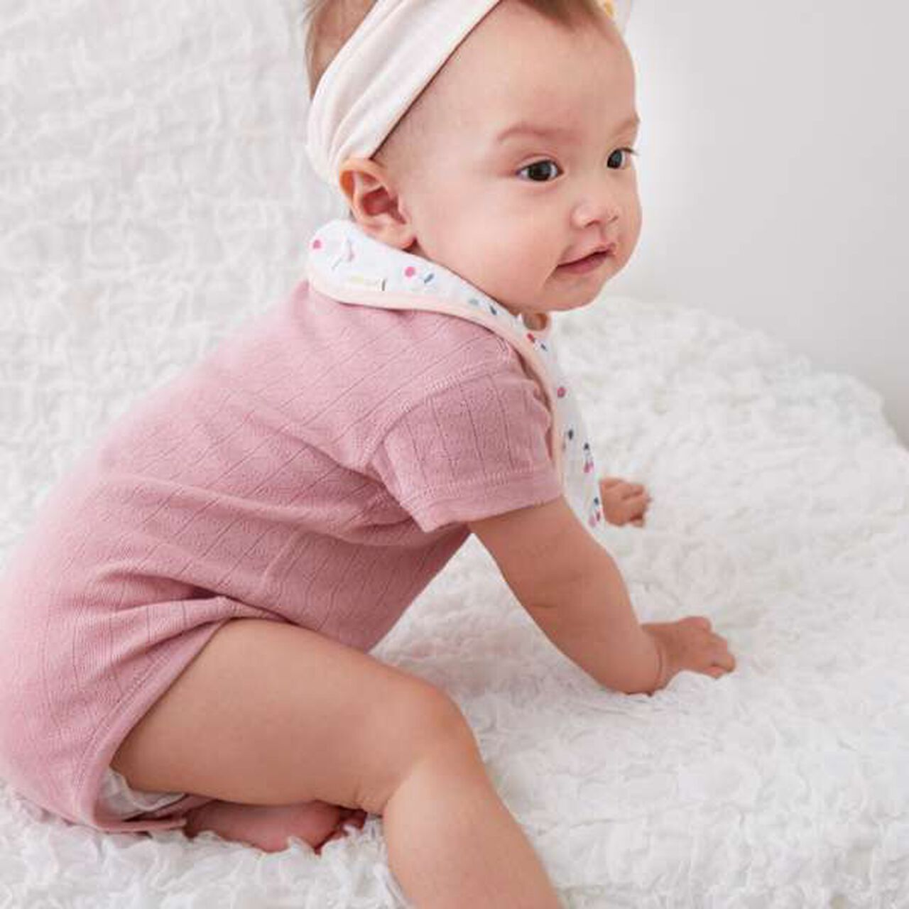 [Organic] Bodysuit,Lemon yellow, large image number 7