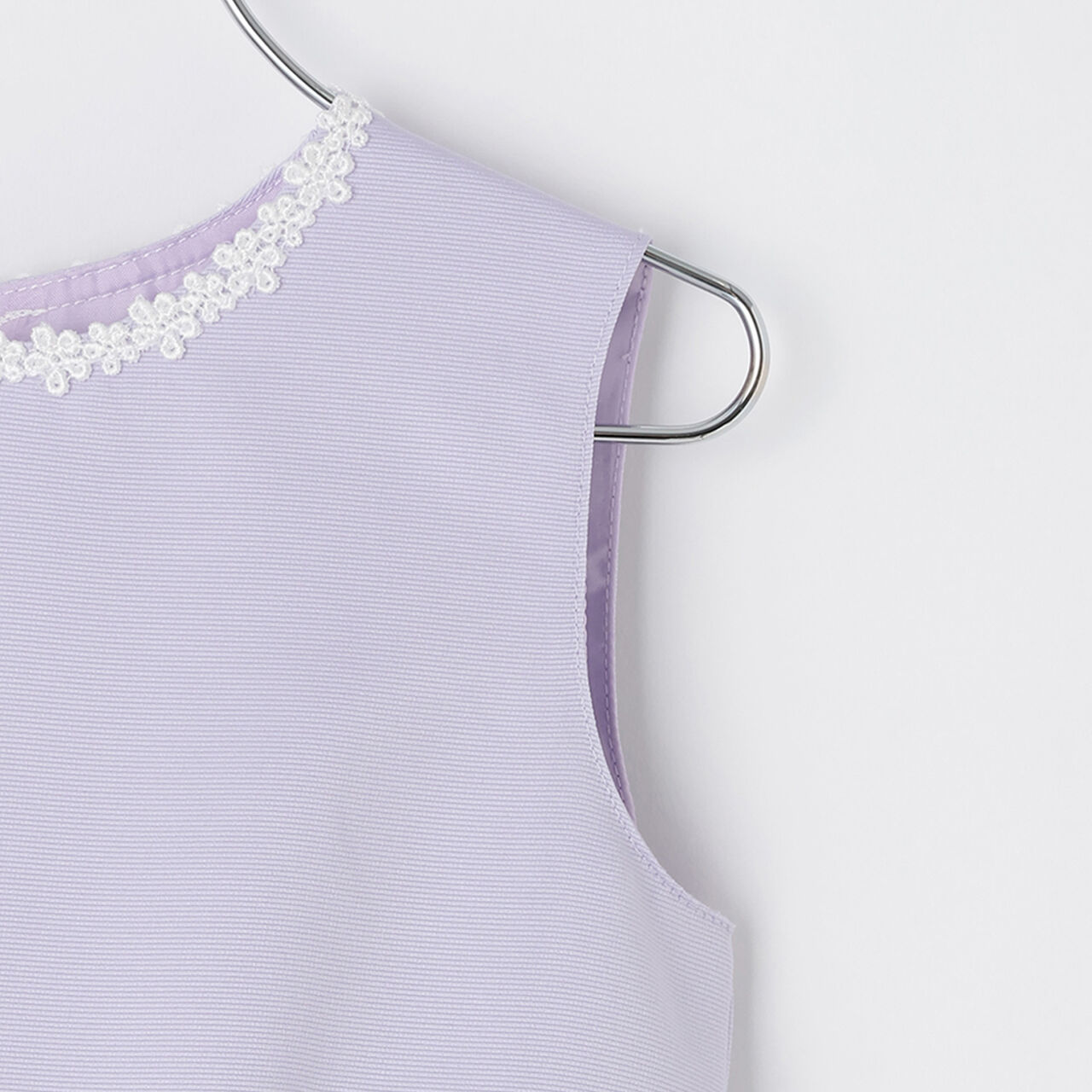Floral Embroidery Dress & Knit Cardigan Set,Lavender, large image number 11